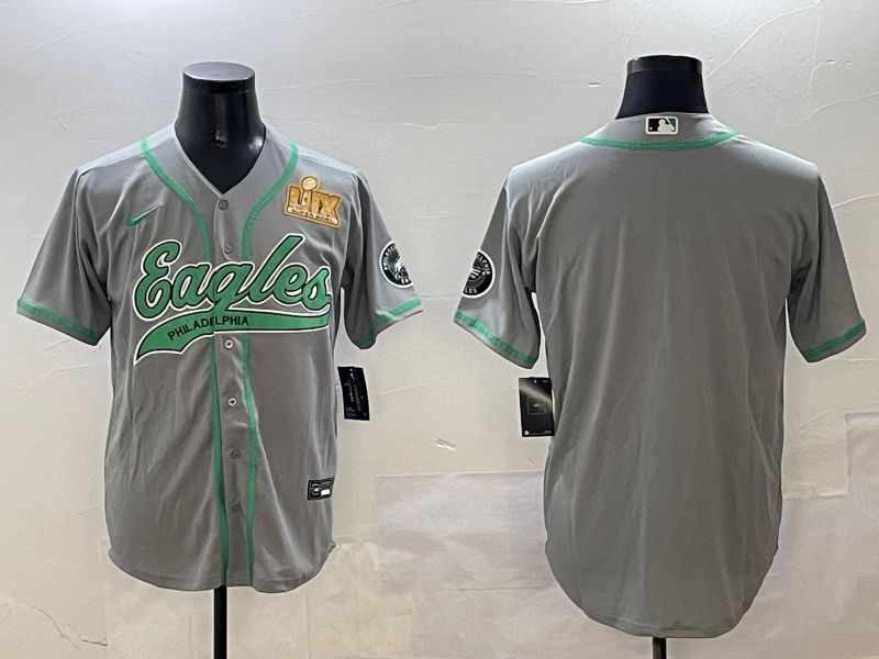 Men Philadelphia Eagles Blank Grey Jointly Name 2025 Nike Limited NFL Jersey style 2->philadelphia eagles->NFL Jersey